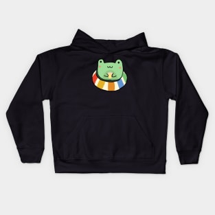 Frog in a floaty Kids Hoodie